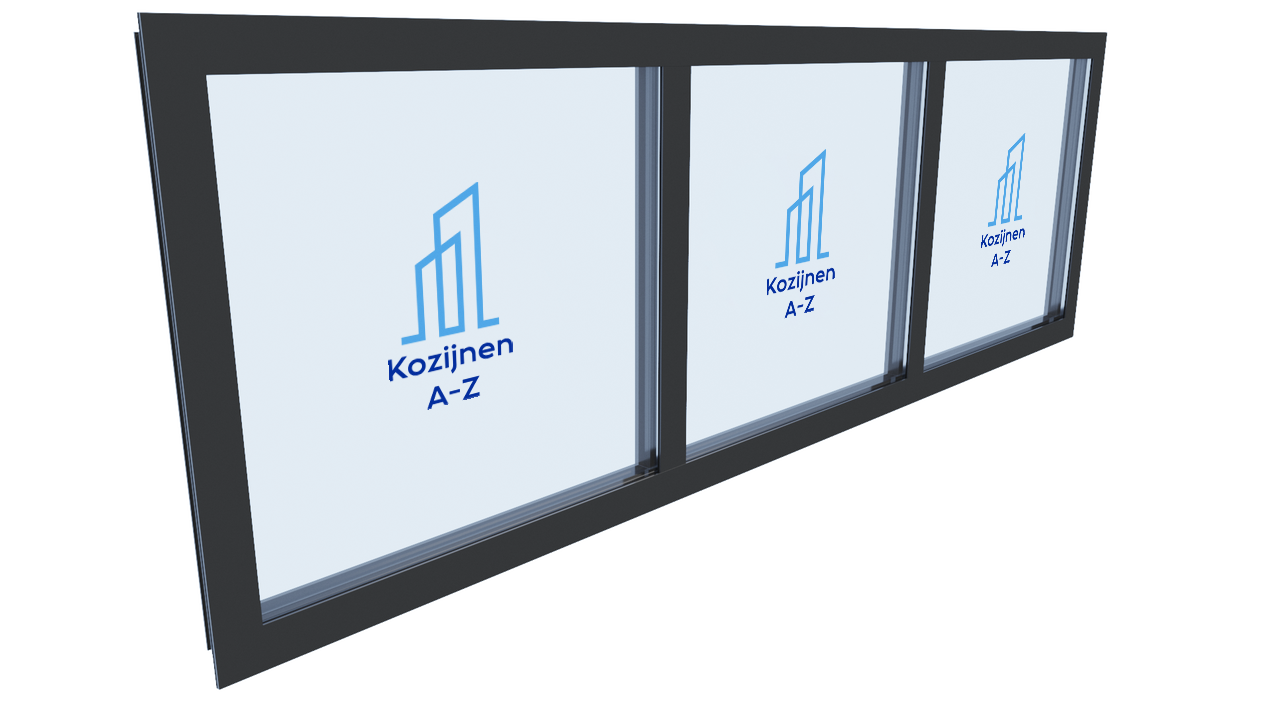 aluminium frames 3 compartimenten