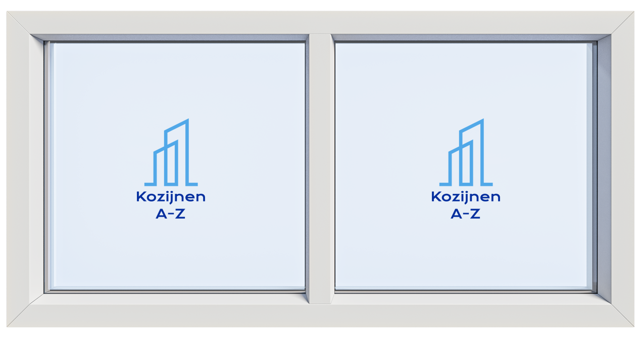 kunststof kozijnen met 2 compartimenten