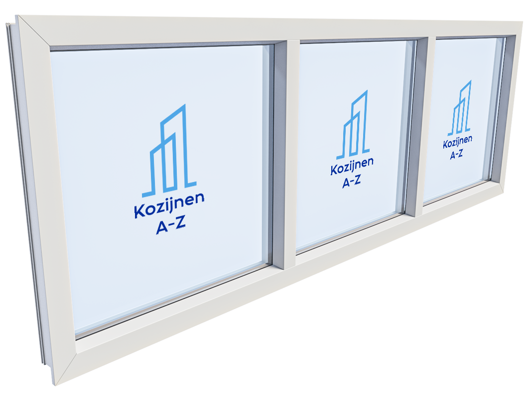 kunststof kozijnen met 3 vakken