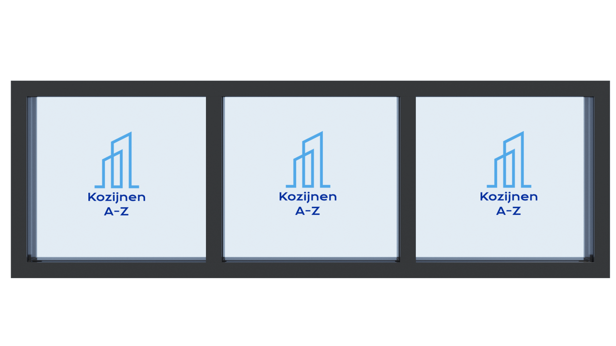 aluminium frames 3 compartimenten