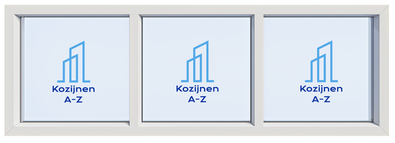 kunststof kozijnen met 3 vakken